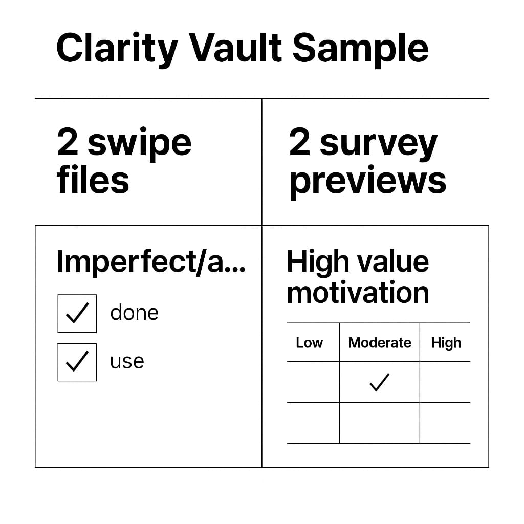 Clarity Vault Sample Clarity Vault Sample