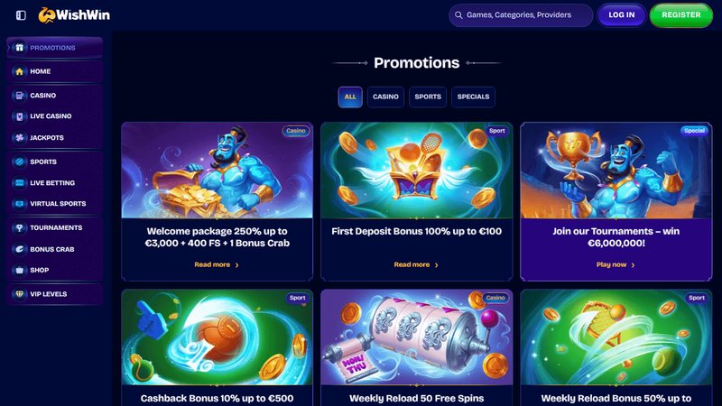 Unlock Exclusive Rewards at Wishwin Casino with Our Bonus Guide - overview